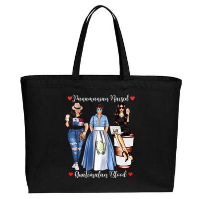 Half Guatemalan Half Panamanian Raised In Guatemala Panama Cotton Canvas Jumbo Tote