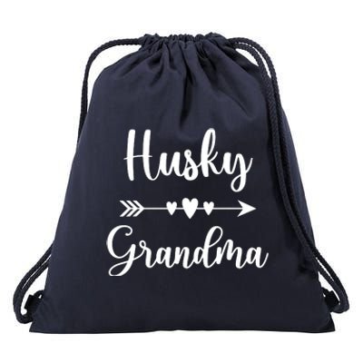 Husky Grandma Husky Dog Lovers Gift Funny Mothers Day Drawstring Bag