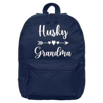 Husky Grandma Husky Dog Lovers Gift Funny Mothers Day 16 in Basic Backpack