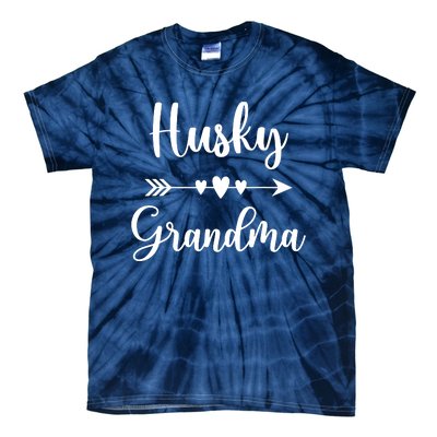 Husky Grandma Husky Dog Lovers Gift Funny Mothers Day Tie-Dye T-Shirt