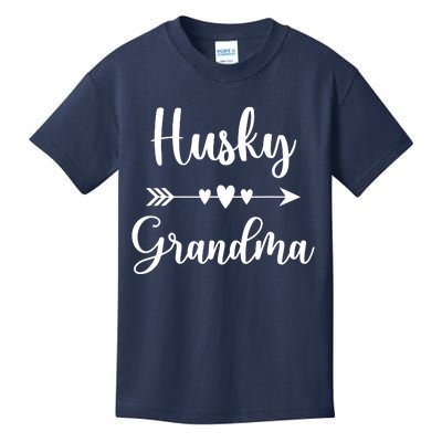 Husky Grandma Husky Dog Lovers Gift Funny Mothers Day Kids T-Shirt