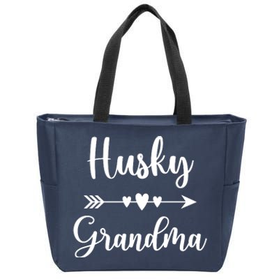 Husky Grandma Husky Dog Lovers Gift Funny Mothers Day Zip Tote Bag