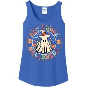 Hot Ghoul Halloween Retro Spooky Vibes Ghoul Halloween Gift Ladies Essential Tank