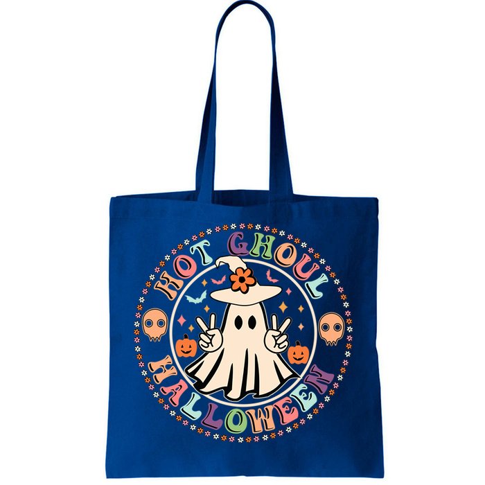 Hot Ghoul Halloween Retro Spooky Vibes Ghoul Halloween Gift Tote Bag