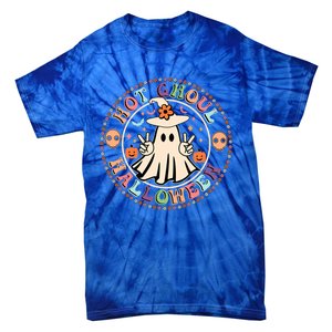 Hot Ghoul Halloween Retro Spooky Vibes Ghoul Halloween Gift Tie-Dye T-Shirt