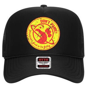 Hitchhikers Guide High Crown Mesh Back Trucker Hat