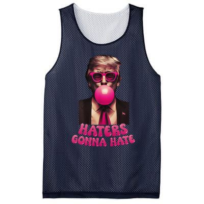 Haters Gonna Hate Funny Trump Bubble Gum Donald Trump 2024 Gift Mesh Reversible Basketball Jersey Tank