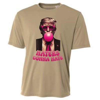 Haters Gonna Hate Funny Trump Bubble Gum Donald Trump 2024 Gift Cooling Performance Crew T-Shirt