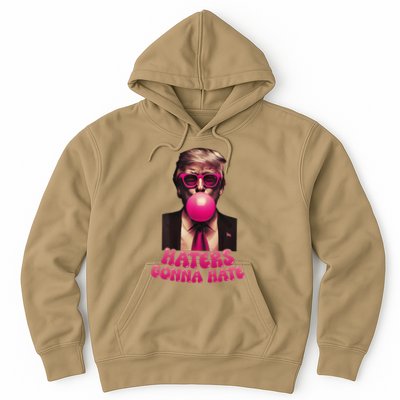 Haters Gonna Hate Funny Trump Bubble Gum Donald Trump 2024 Gift Hoodie