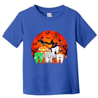 Halloween Group Horror Teeth As Witch Boo Ghost Zombie Meaningful Gift Toddler T-Shirt