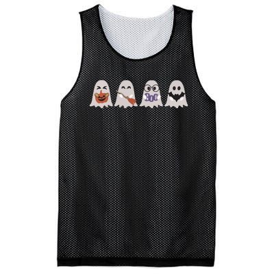 Halloween Ghost Mesh Reversible Basketball Jersey Tank