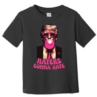 Haters Gonna Hate Funny Trump Bubble Gum Donald Trump 2024 Toddler T-Shirt