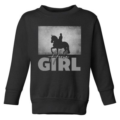 Horse Girl Horseback Riding Horse Toddler Sweatshirt