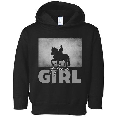 Horse Girl Horseback Riding Horse Toddler Hoodie