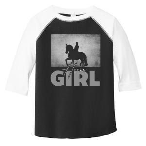 Horse Girl Horseback Riding Horse Toddler Fine Jersey T-Shirt