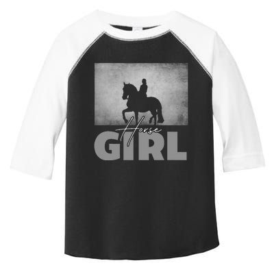 Horse Girl Horseback Riding Horse Toddler Fine Jersey T-Shirt