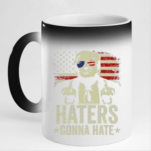 Haters Gonna Hate President Donald Trump Middle Finger 11oz Black Color Changing Mug