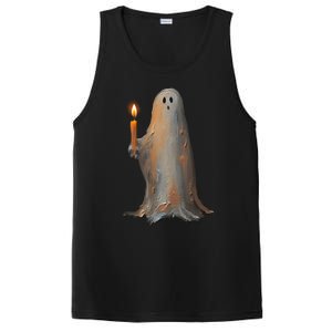 Halloween Ghost Holding Candle Spooky Gift PosiCharge Competitor Tank