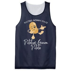 Haters Gonna Hate Potatoes Gonan Potate Mesh Reversible Basketball Jersey Tank