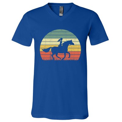 Horse Gift Horseback Riding Equestrian Gift V-Neck T-Shirt