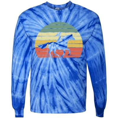 Horse Gift Horseback Riding Equestrian Gift Tie-Dye Long Sleeve Shirt