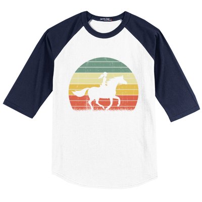 Horse Gift Horseback Riding Equestrian Gift Baseball Sleeve Shirt