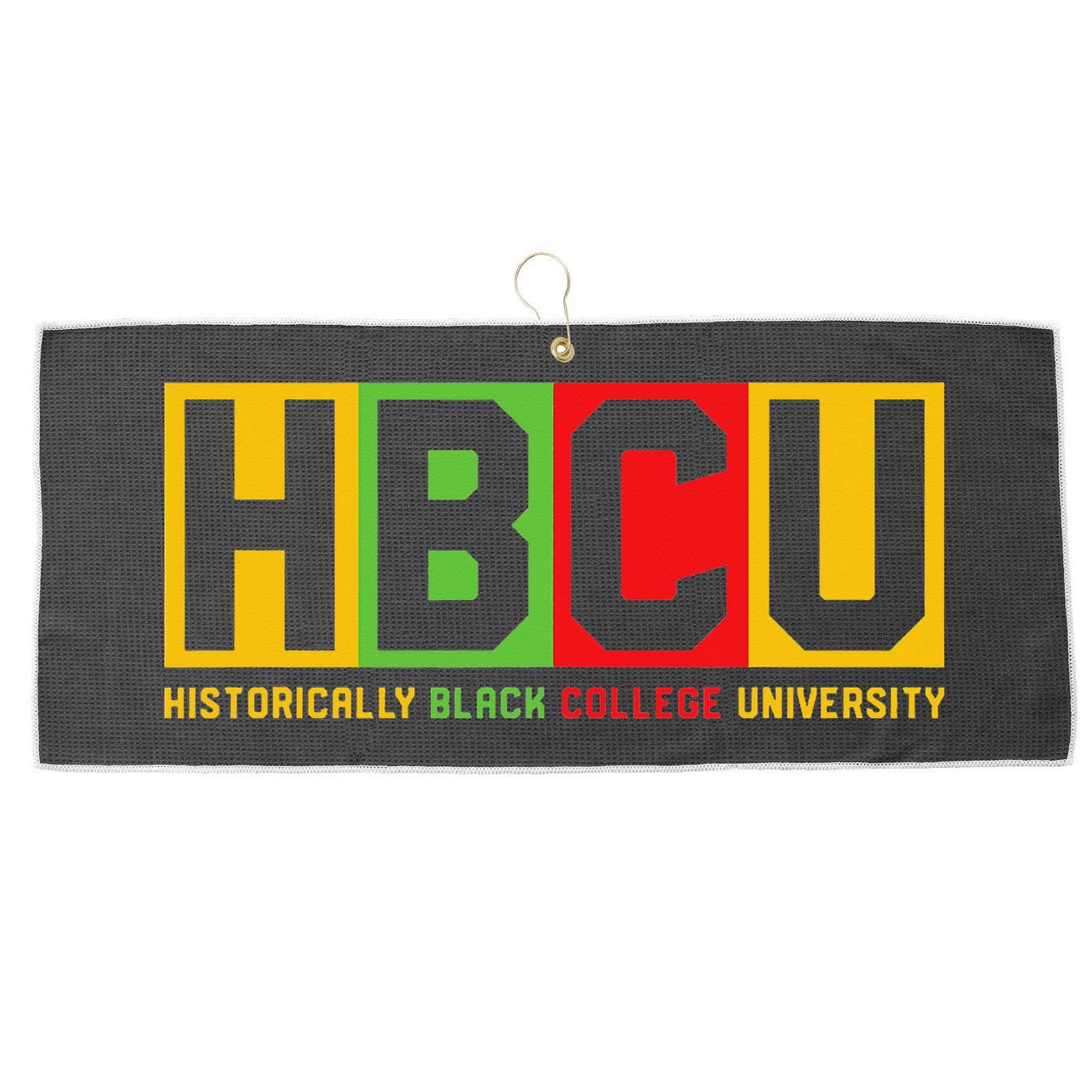 HBCU Graduate Large Microfiber Waffle Golf Towel
