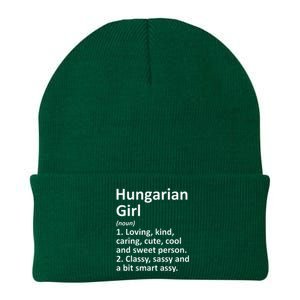 HUNGARIAN GIRL HUNGARY Gift Funny Country Home Roots Descent Knit Cap Winter Beanie