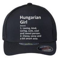 HUNGARIAN GIRL HUNGARY Gift Funny Country Home Roots Descent Flexfit Unipanel Trucker Cap