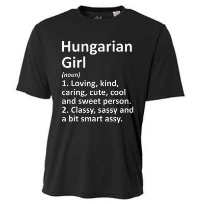 HUNGARIAN GIRL HUNGARY Gift Funny Country Home Roots Descent Cooling Performance Crew T-Shirt