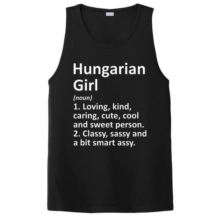 HUNGARIAN GIRL HUNGARY Gift Funny Country Home Roots Descent PosiCharge Competitor Tank