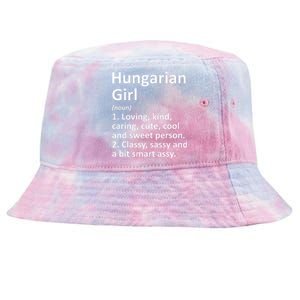 HUNGARIAN GIRL HUNGARY Gift Funny Country Home Roots Descent Tie-Dyed Bucket Hat