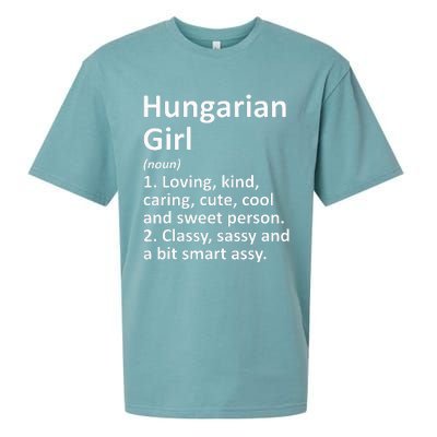 HUNGARIAN GIRL HUNGARY Gift Funny Country Home Roots Descent Sueded Cloud Jersey T-Shirt