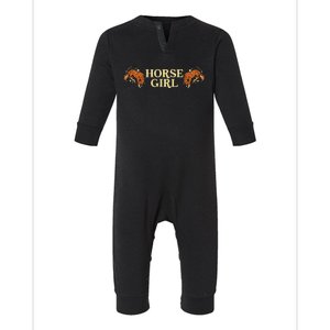 Horse Girl Infant Fleece One Piece