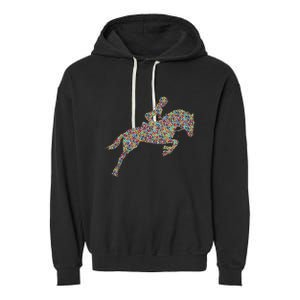 Horse Girl Horseback Riding Garment-Dyed Fleece Hoodie