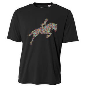 Horse Girl Horseback Riding Cooling Performance Crew T-Shirt