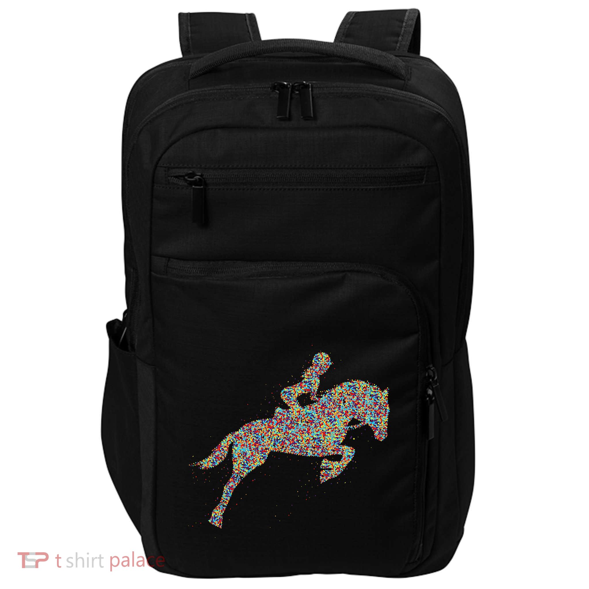 Horse Girl Horseback Riding Impact Tech Backpack