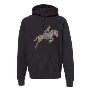 Horse Girl Horseback Riding Premium Hoodie