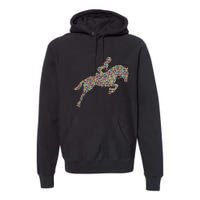 Horse Girl Horseback Riding Premium Hoodie