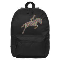 Horse Girl Horseback Riding 16 in Basic Backpack