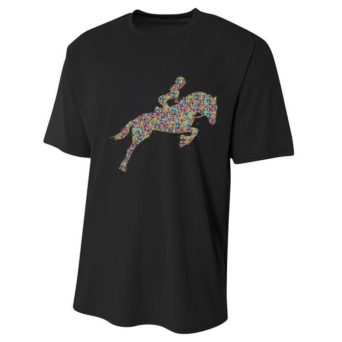 Horse Girl Horseback Riding Performance Sprint T-Shirt