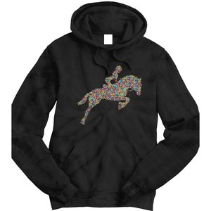 Horse Girl Horseback Riding Tie Dye Hoodie