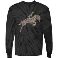 Horse Girl Horseback Riding Tie-Dye Long Sleeve Shirt