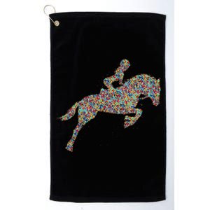 Horse Girl Horseback Riding Platinum Collection Golf Towel