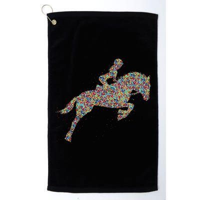 Horse Girl Horseback Riding Platinum Collection Golf Towel