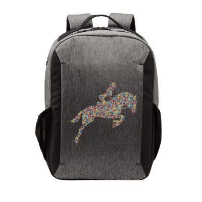 Horse Girl Horseback Riding Vector Backpack