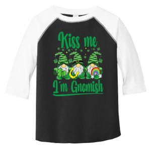 hree Gnomes Holding Shamrock Leopard Plaid St Patrick's Day Toddler Fine Jersey T-Shirt