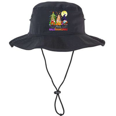 Hallothanksmas Gnomes Halloween Thanksgiving Christmas Happy Legacy Cool Fit Booney Bucket Hat