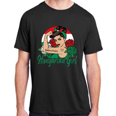 Hungarian Girl Hungary Woman Magyar Flag Adult ChromaSoft Performance T-Shirt