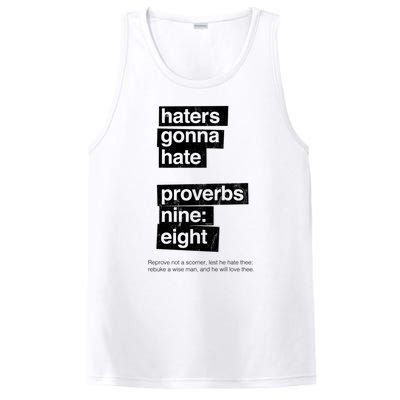 Haters Gonna Hate Proverbs Nine Eight Proverbs 9:8 PosiCharge Competitor Tank